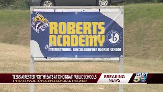 Police 6 teenagers arrested in connection to threats made to Cincinnati schools [upl. by Rennane]