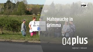 Mahnwache in Grimma – Todeskreuzung soll Kreisverkehr werden [upl. by Airuam]