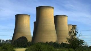 Five cooling towers demolished at High Marnham power station Nottinghamshire [upl. by Eelahs]