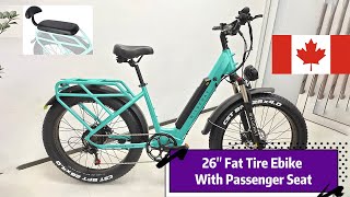 KW26 Fat Tire Electric Bike for Adults Peak 1000W Unboxing [upl. by Ydnem978]