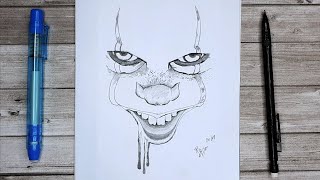 Comment dessiner Ça Le Clown  Dessin DHalloween  Tuto pas à pas [upl. by Annekim]