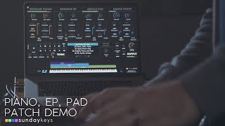 Piano Ep Pad Demo  Sunday Keys for Mainstage [upl. by Yrok]