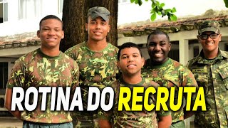 COMO É A ROTINA DE UM RECRUTA NO EXÉRCITO BRASILEIRO exército militar recruta [upl. by Dorian]