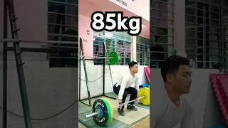 MrD Clean 85kg✅ weighlifting fitnesscenter preparation meghalayagames2025 [upl. by Lesley]