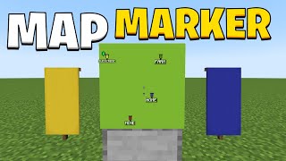 How to place a marker on a map in Minecraft 121 [upl. by Brodie323]