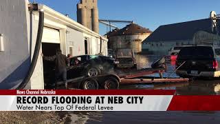 Missouri River raises to record flooding at Nebraska City [upl. by Nitsua]