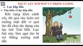 Bài 37 Lực hấp dẫn và trọng lượng  KHTN 6 Chân trời sáng tạoNguyễn Hoàng Sơn [upl. by Spike]