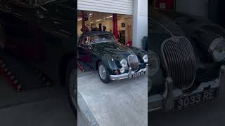 Classic Jaguars being loaded to go to Silverstone  XK120 XK140 XK150 DType and EType [upl. by Ecerahc]