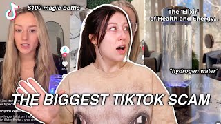 The BIGGEST TikTok Scam quotHydrogen Infusing Water Bottlequot [upl. by Calandria867]