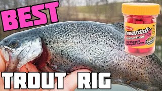 BEST Powerbait Trout RigSetup  Rainbow trout fishing for stocked trout in ponds amp lakes [upl. by Amitie]