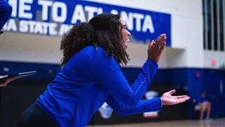 Fighting Peaches Georgia State volleyball Josh Eckert and Bijonae Jones preview Marshall match [upl. by Traweek89]