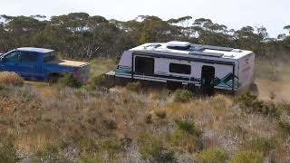 Prime Edge Caravans  Tough Tested OffRoad Track [upl. by Airamasor]