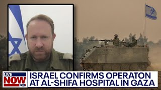 IsraelHamas war IDF confirms targeted operation at AlShifa hospital in Gaza  LiveNOW from FOX [upl. by Feetal]