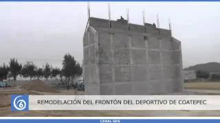 Remodelación del frontón del deportivo Coatepec [upl. by Ennaxor]