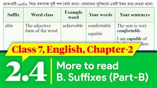 Class 7 English Chapter 2 Page 14  Class 7 English Chapter 24  Playing with the Words 24 [upl. by Ahdar929]