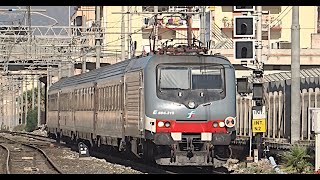 HD  Treni STROMBAZZATA E464315 SUNTreno Intercity 730 Trenitalia in transito Palermo Brancaccio [upl. by Fiorenze239]