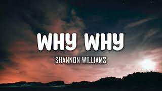 Shannon Williams  Why Why Lyrics [upl. by Ardnekahs711]