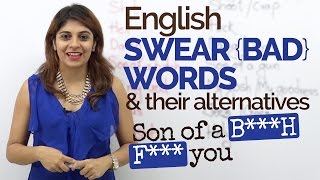 English Swear wordsBad words  English Speaking Practice  Spoken English lesson [upl. by Nisior208]