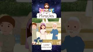 MIRACLES WATER INTO WINE · BIBLE STORIES FOR CHILDREN KIDS · ANIMATED CARTOON BIBLE shorts [upl. by Moclam302]