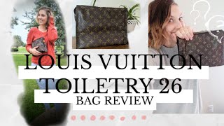 Louis Vuitton pouchbag review toiletry 26 2021 louisvuittonpouch lvbag Toiletry26 [upl. by Anirehtac]