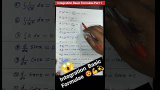 Integration Basic Formula Integration formulae part 1 integration class12 maths [upl. by Terrijo]