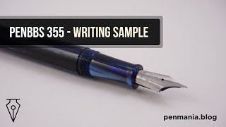 PenBBS 355  Writing sample [upl. by Enimassej]