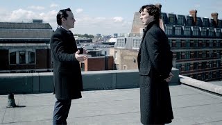 Rooftop Showdown  The Reichenbach Fall  Sherlock [upl. by Acinorev867]