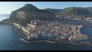 Cefalù  Sicily  From above  By Drone Travel [upl. by Arac]