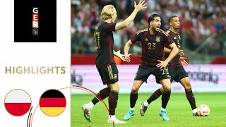 Bitter defeat for Germany  Poland vs Germany 10  Highlights  Friendly [upl. by Olenolin]