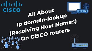 ip domainlookup Resolving Host names on CISCO routers [upl. by Imray]