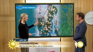 quotStora chanser se superblodmånenquot  meteorologen om nattens fenomen  Nyhetsmorgon TV4 [upl. by Assillam310]