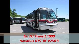 NeoplanDude  Soundclip Ex NJ Transit 1999 NovaBus RTS 30 2501 [upl. by Inasah]