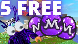 5 Free Mythic Eggs  Roblox Bee Swarm Simulator [upl. by Ettedualc]