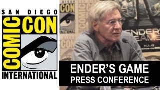 Enders Game Comic Con 2013 Interview  Harrison Ford  Beyond The Trailer [upl. by Ddene8]