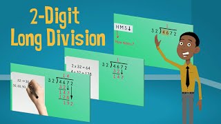 Long Division with 2Digit Numbers  EasyTeaching [upl. by Cornel]