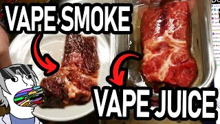 These vape cooked steaks tasted surprisingly delicious [upl. by Bedwell]