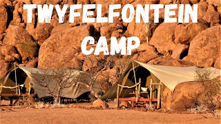 TWYFELFONTEIN ADVENTURE CAMP DAMARALAND NORTHWESTERN NAMIBIA SOUTHERN AFRICA [upl. by Adnylam]