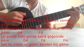 TARKAN  Beni Çok Sev gitar dersi [upl. by Gershom]