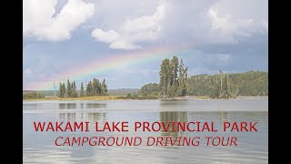 Wakami Lake Provincial Park Campground Driving Tour September 2021 [upl. by Nalyak]