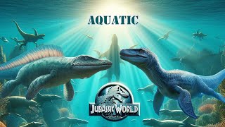 AQUATIC THE FIRST BATTLE  JURASSIC WORLDTHE GAME [upl. by Ika216]