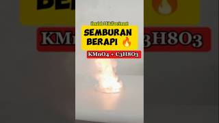 Reaksi antara kalium permanganat dengan gliserol 😲 kaliumpermanganat gliserol gliserin [upl. by Margaretha]