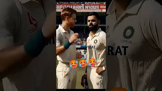 Virat Kohli and Steve Smith fight scene BGT test series smithvsviratfight viratangrymoment [upl. by Daeriam]