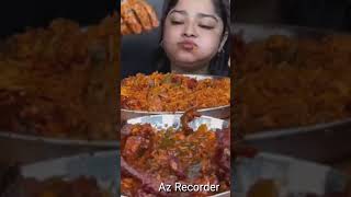 CHICKEN ROTISSERIE TANDOORI BIRYANI WITH SPICY MOTTON BHUNA mukbang short [upl. by Ynahpets79]