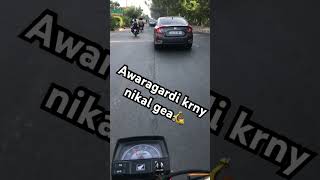 Aawaragardi krne nikl gea🥰🥰Bike ly k chly gea🛵shorts trending ytshorts [upl. by Neffirg]