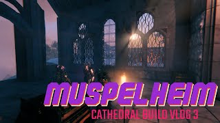 Muspelheim Community Cathedral Build Vlog 3  Valheim Building [upl. by Sirromad]