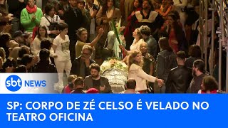 Corpo do dramaturgo Zé Celso é velado no Teatro Oficina em SP  SBTNewsnaTV 070723 [upl. by Papert]