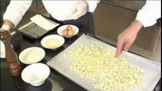 Gnocchi di patate croccanti con fonduta di parmigiano  Lespresso food wineflv [upl. by Eelyr]