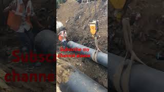 Di pipe line laying fittings Punjab Jalandhar wsp project LampT construction line pipeworks pipep [upl. by Alisen]