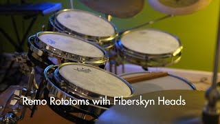 Remo Rototoms with Fiberskyn drumheads Lets try it [upl. by Liu678]