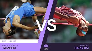 Tamberi vs Barshim  World Athletics Championships Wins [upl. by Arrad]